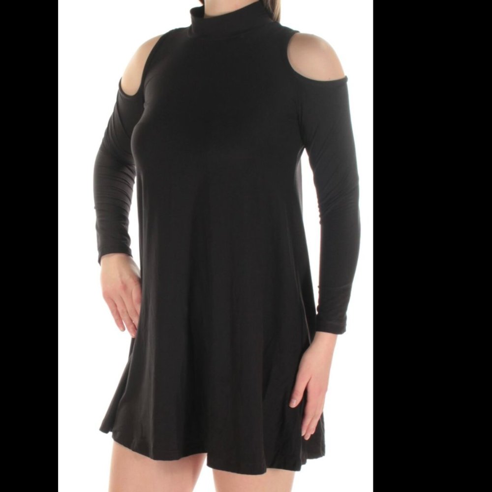 NWT Black Micro Mini Shift Dress XXS Juniors